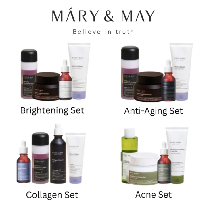 Mary & May Skincare Set (Antiaging Set/ Acne Set/ Collagen Set