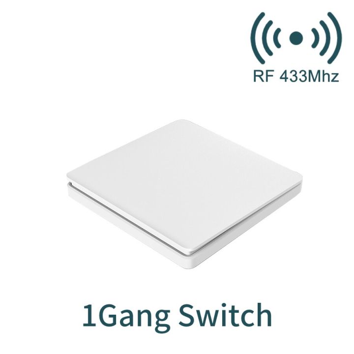 สวิตช์ไฟควบคุมรีโมต86ชนิด-rf433mhz-สวิตช์ติดผนังไร้สายแบบใช้แบตเตอรี่เองไม่จำเป็นต้องใช้แบตเตอรี่1-2แก๊งไม่ต้องใช้สายไฟ