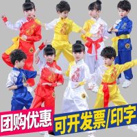 Children play the drums and then went serving kindergarten children dance d儿童打鼓服幼儿园六一舞蹈服装练功服武馆训练服少儿民族风演出服081104z