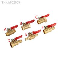 ♘ Valve6mm-12mm Hose Barb Inline Brass Water Oil Air Gas Fuel Line Shutoff Ball Valve Pipe Fittings Pneumatic Connector Controller