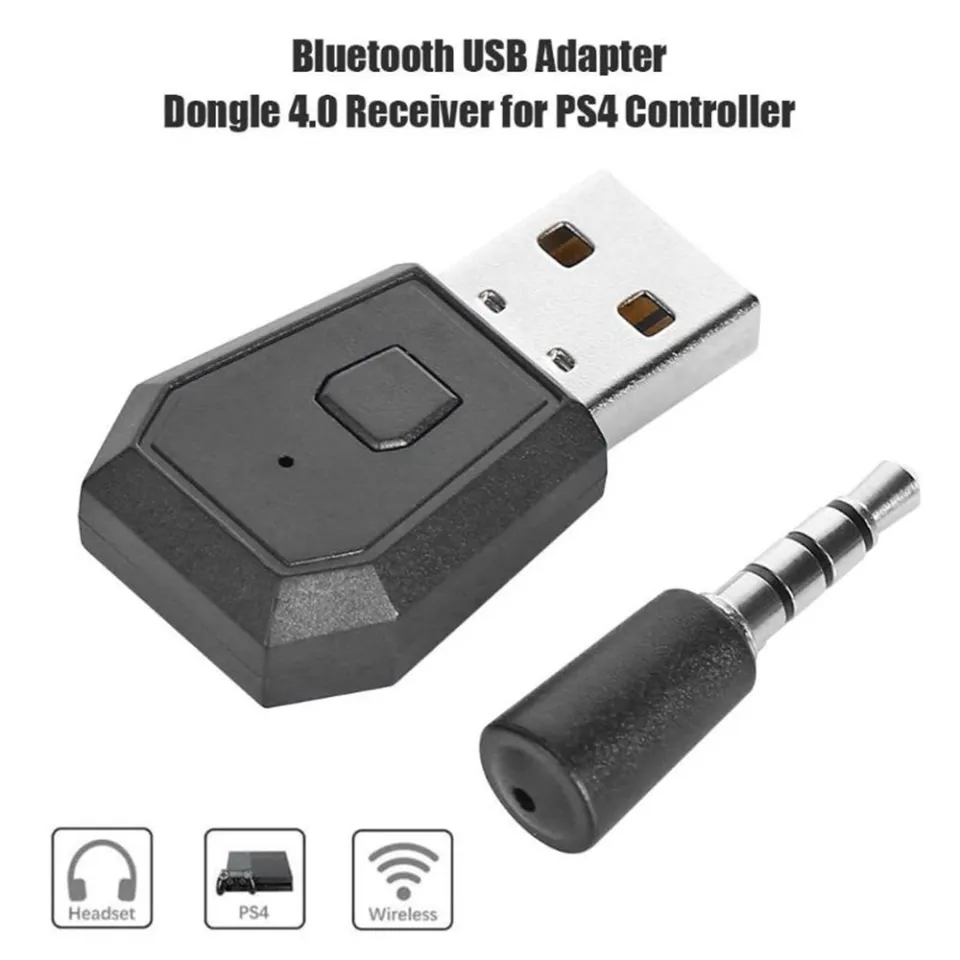 Wireless Bluetooth Adapter Dongle, Bluetooth USB Adapter Wireless Adapter  for PS4, Gamepad Game Controller Console Headphone USB Dongle