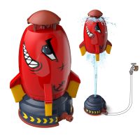 ✖ Space Rocket Shower Toy Sprinkler Children Spinning Flying Rocket Kids Outdoor Water Playing Toy Water Jet Toy Gift Diy Sticker