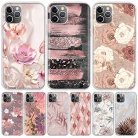 Beautiful Rose Bling Picture For iPhone 11 13 14 Pro Max 12 Mini Phone Case X XS XR 6 6S 8 7 Plus SE Apple 5 5S Fundas Cover Coq