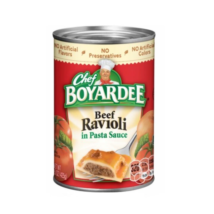 Chef Boyardee Beef Ravioli In Pasta Sauce 425g 