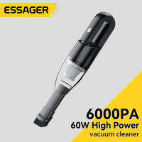 Essager 6000Pa เครื่องดูดฝุ่นรถยนต์ไร้สายไร้สายแบบมือถือเครื่องดูดฝุ่นอัตโนมัติที่บ้านรถใช้งานได้สองแบบเครื่องดูดฝุ่นเครื่องดูดฝุ่นขนาดเล็ก