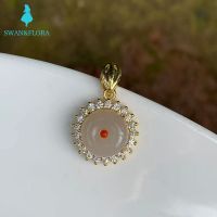 【CW】 Stone Pendant Necklace Hetian Jewelry Gifts