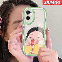 เคส JIUMOO สำหรับ OPPO เคส A36 A96 A76ลายการ์ตูนเด็กผู้หญิงขำขันหลากสีป้องกันเลนส์กล้องซิลิโคนเคสกันกระแทกเคสนิ่มโปร่งใสง่าย