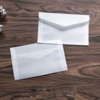 30Pcs/lot Blank Translucent Envelopes Postcard Card Storage Wedding Invitation Packing Envelope