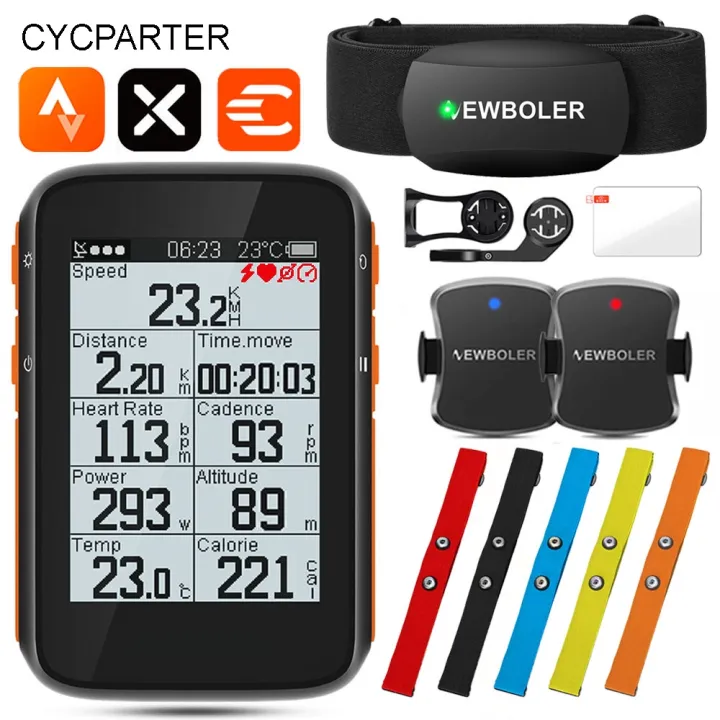Wireless Cycle GPS Speedometer Bike Computer Odometer 2.4 Inch ANT
