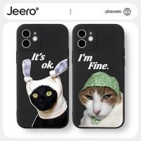 Jeero เคสคู่ เคสไอโฟน คู่รัก กันกระแทกซิลิโคนนุ่มน่ารักตลก เคสโทรศัพท์ Compatible for iPhone 14 13 12 11 Pro Max SE 2020 X XR XS 8 7 6 6S Plus พลัส HFF1943