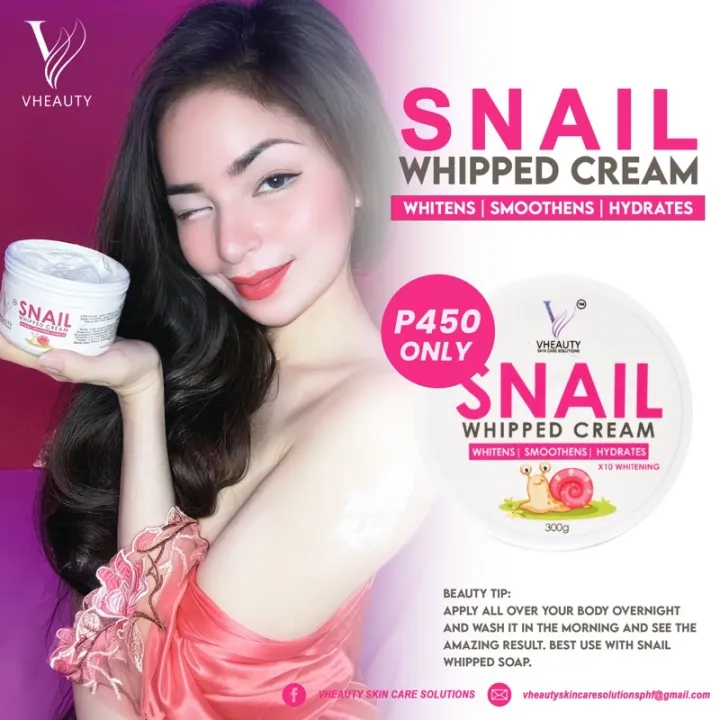 Vheauty Snail Whipped Cream Bleaching Whitening Cream Lazada Ph 7129