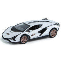 1:32 Lamborghini SIAN จำลองรุ่นรถ Lightning เสียงและแสงดึงกลับล้อแม็กรถสปอร์ตรุ่น Toy