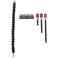 1Pcs Flexible Drill Bit Extension, 10 Pcs Screwdriver Bit Set, 3Pcs Quick Release Magnetic Drill Bit Holder Tool Kit