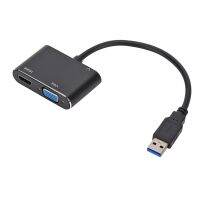 USB 3.0เป็น HDMI-เข้ากันได้ตัวรับ VGA 1080P HD สำหรับคอมพิวเตอร์กับจอภาพ TV โปรเจ็คเตอร์ขยายหน้าจอสาย VGA