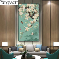 Chinese Ginkgo Flower Bird Diamond Painting Kit Beautiful Plant Full Diamond Embroidery Handmade Needlework Home Decor Kitchen