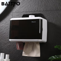 BAISPO Punch Free Toilet Paper Holder Creative Storage Box Waterproof Tissue Box With Garbage Bag Organizer Bathroom Accessories