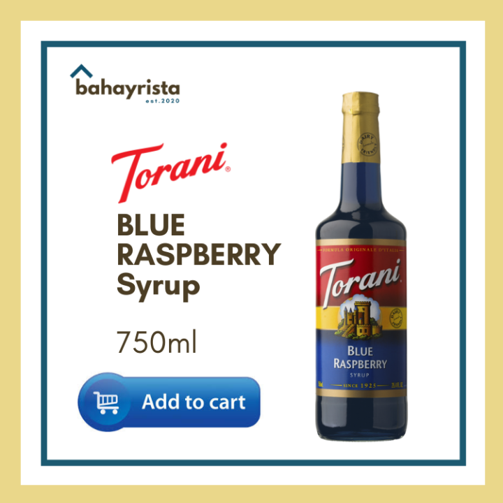 Torani Blue Raspberry Syrup 750ml Lazada Ph 1521