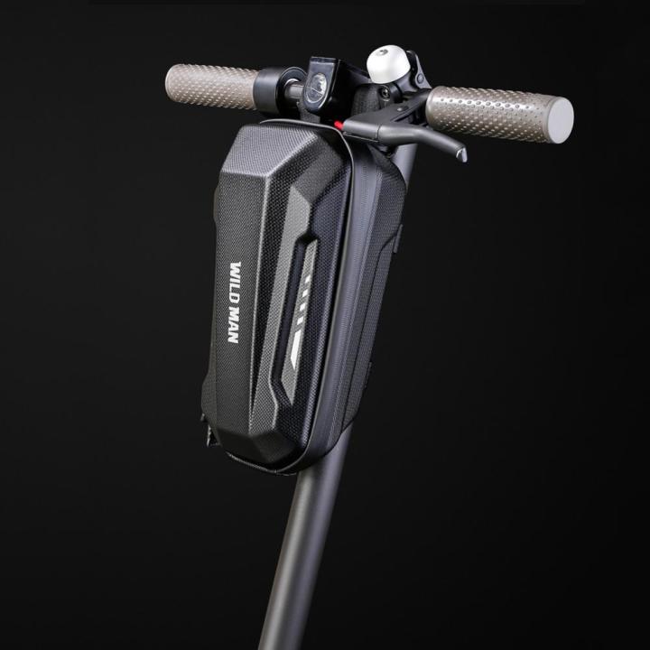 สินค้าใหม่-wild-man-ทรงกระบอกใส่ด้านหน้าด้านบนกรอบ2l-3l-ถุงแบบแขวนขี่จักรยาน-eva-แบบแข็งความจุขนาดใหญ่กันน้ำคืนสะท้อนแสงสำหรับ-m365-pro-2-kugoo-m4
