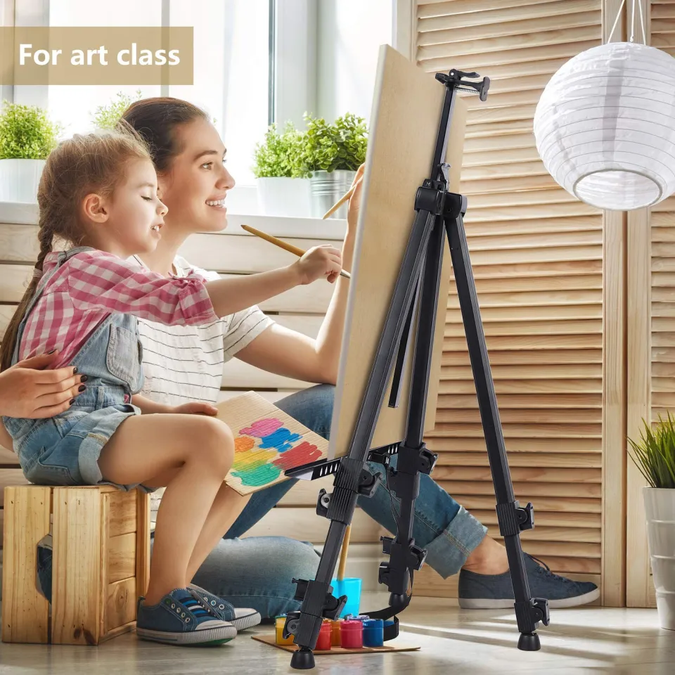 LOCAL SHIP】Portable Metal Easel Adjustable Sketch Travel Easel