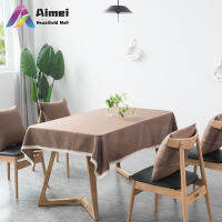 AIMEI Home ผ้าปูโต๊ะผ้าลินินเทียม,โต๊ะไร้สายทนต่อริ้วรอยสำหรับงานเลี้ยงสังสรรค์ห้องครัวงานเลี้ยงมื้อค่ำ