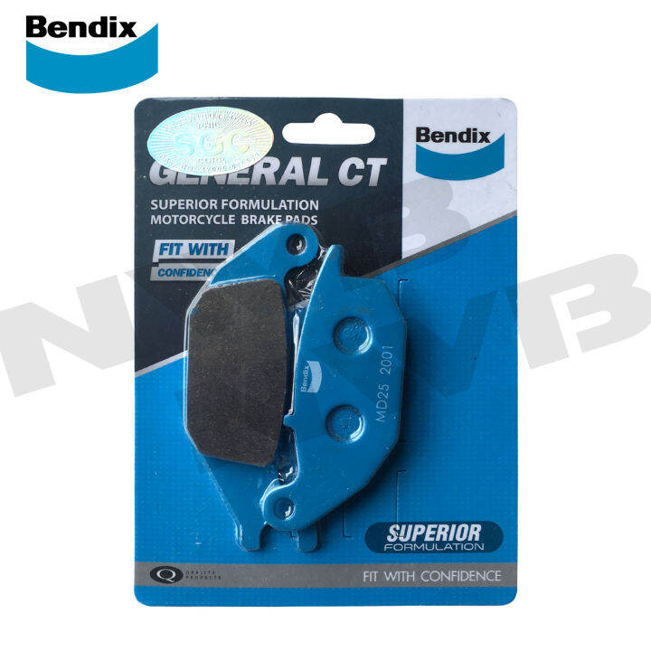 Bendix Motorcycle Brake Pads Rear for Suzuki Raider 150 Carb