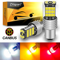 2Pcs 1200LM ไฟ LED 1156 BA15S P21W S25 7506 หลอดไฟรถยนต์ Canbus ไม่มี Hyperflash 12V 4014SMD หางปรับย้อนกลับไฟเลี้ยว-Laojie