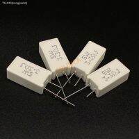 ❄ 10 Pcs 5W Vertical cement resistance 0.05 100K ohm 5 0.1R 0.15R 0.22R 0.25R 0.39R 0.47R 1R 10RJ 100R 150R Ceramic resistor