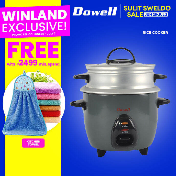 DOWELL by Winland 5 cups Rice Cooker with Steamer RCS05 Lazada PH