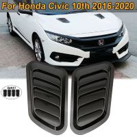 Front Hood Side Air Vent Intake Scoop Cover Decoration Trim Sticker Universal For Honda Civic 10th 2016-2020 Car Accessories