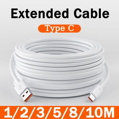 Kabel ekstensi tipe C kabel ekstensi pengisi daya ponsel Ultra panjang 10m/5m/1m untuk Xiaomi Samsung Huawei
