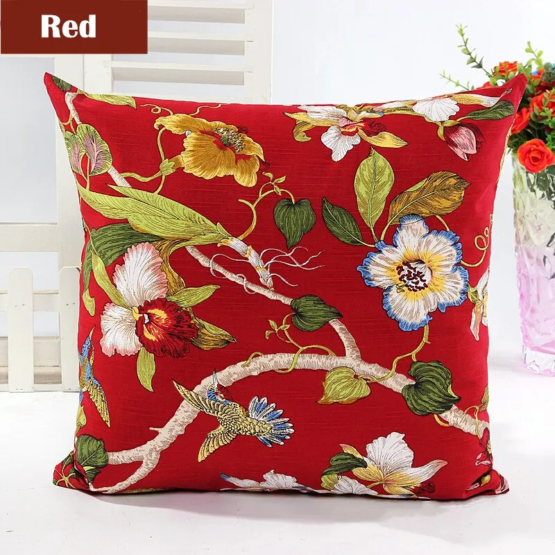 45X45/55X55CM Hot Country Style Two Sides Print Floral Pillows ...