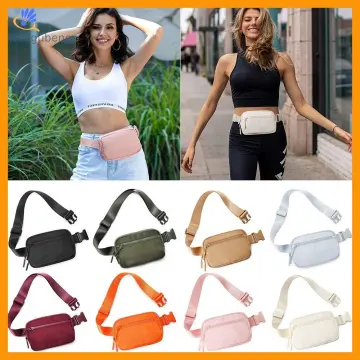 Fanny Packs for Women Men,Fashion Waist Pack Mini Belt Bag with Adjustable  Strap,Waterproof Crossbody Bag with Headset Hole Key Rope Card Holder for