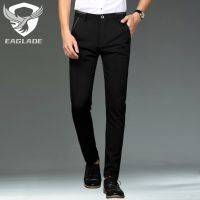 COD SDFGERTERT Casual Pants Men Office Business Korean Stretchable Slim Fit Straight Cut C91/28-38