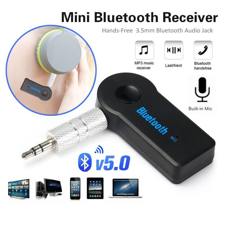 Bluetooth 5.0 Audio Receiver Transmitter Mini Stereo Bluetooth AUX USB  3.5mm Jack For PC Headphone Car Kit Wireless Adapter Sifriio