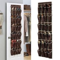 24 Pocket Wall Hanging Door Organizer Shoes Rack Wash Room Holder Storage Bottles Hanger