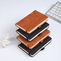 PU A6โน้ตบุ๊ค Sticky Notes Memo Pad Carry-On Strap Notepad Multi-Ftional Creative แบบพกพาหนังสือสำหรับโรงเรียนเครื่องเขียน Office