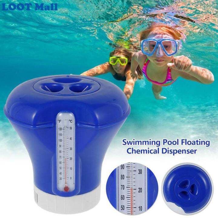 Pool Floating Chemical Chlorine Dispenser Hot Tub Spa Floater Cleaning Disinfection Tool Plastic