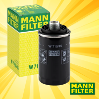 กรองน้ำมันเครื่อง Audi Q5  8R ( 2008 - 2017 )   รุ่น  2.0 TFSI   Oil Filter Mann W719/45 / W 719/45 d