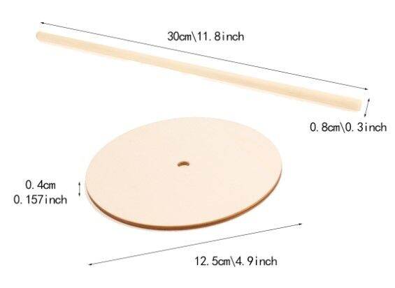 c117-01-แท่นไม้เสียบสำหรับทำโดนัท-หรือขนมต่าง-ๆ-แท่งไม้หนา-แข็งแรง-ทนทาน