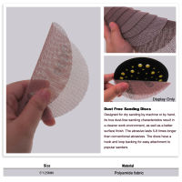 15Pcs Mesh Cloth Abrasive Disc Dust Free Sanding Discs 5 Inch 125mm Anti-blocking Dry Grinding Sandpaper 80 to 600 Grit