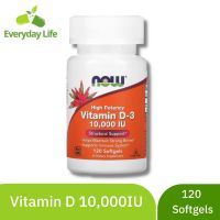 [Exp2024] วิตามินดี NOW Foods High Potency Vitamin D3 10,000 IU 120 Softgels