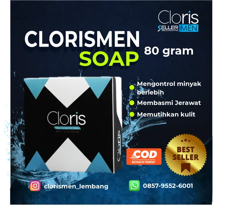 Sabun Clorismen Pria Sabun Wajah Muka Original Sabun Cloris | Lazada ...