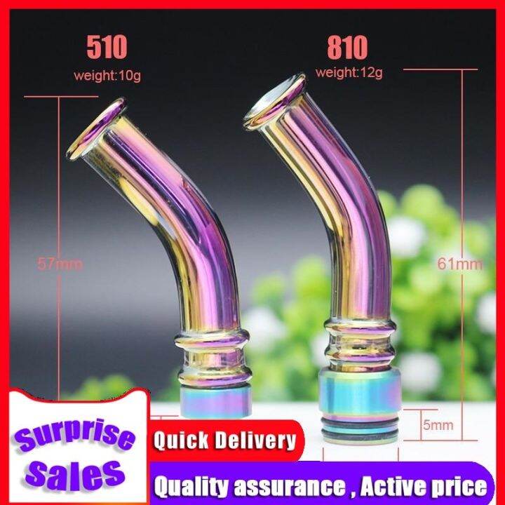 Rainbow Drip Tip Glass 510/810 Long Drip Tip for Atomizer Lazada PH