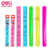 Deli ไม้บรรทัดสีสันสดใส ขนาด 20 cm./30 cm. คละสี