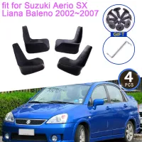 4x Mudguards สำหรับ Suzuki Aerio SX Liana Baleno 2005 ~ 2007อุปกรณ์เสริม2005 2006 Mudflap Splash Guards ด้านหน้าด้านหลังล้อ Fender