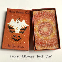 78 Happy Halloween Tarot Cards เกมการ์ดที่น่าสนใจ Fortune ling Divination Board Game Oracle Cards