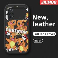 เคส JIUMOO สำหรับ Xiaomi Poco M4 Pro 5G Redmi Note 11T 5G Note 11S 5G เคสการ์ตูน Pokemon หนังแฟชั่นกันกระแทกเคสโทรศัพท์ซิลิโคนนิ่มลายดีไซน์ใหม่เลนส์เต็มเคสป้องกันกล้อง