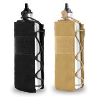 Tactical Molle Water Bottle Pouch 1050D Nylon Military Canteen Cover Holster Outdoor Travel Kettle Bag 0.5L-2L