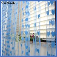 OWMXZL โรแมนติก รูปหัวใจ ตกแต่ง DIY ม่านประตูและหน้าต่าง ผ้าม่านสายไฟ พู่ สายผ้าม่าน