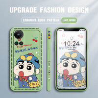 Case4you สำหรับ OPPO Reno10 Pro 5G เคสโทรศัพท์ดีไซน์การ์ตูน Shinchan Action Kamen แบบขอบสี่เหลี่ยมปลอกซิลิโคนเหลวคลุมทั้งหมดเคสกล้อง